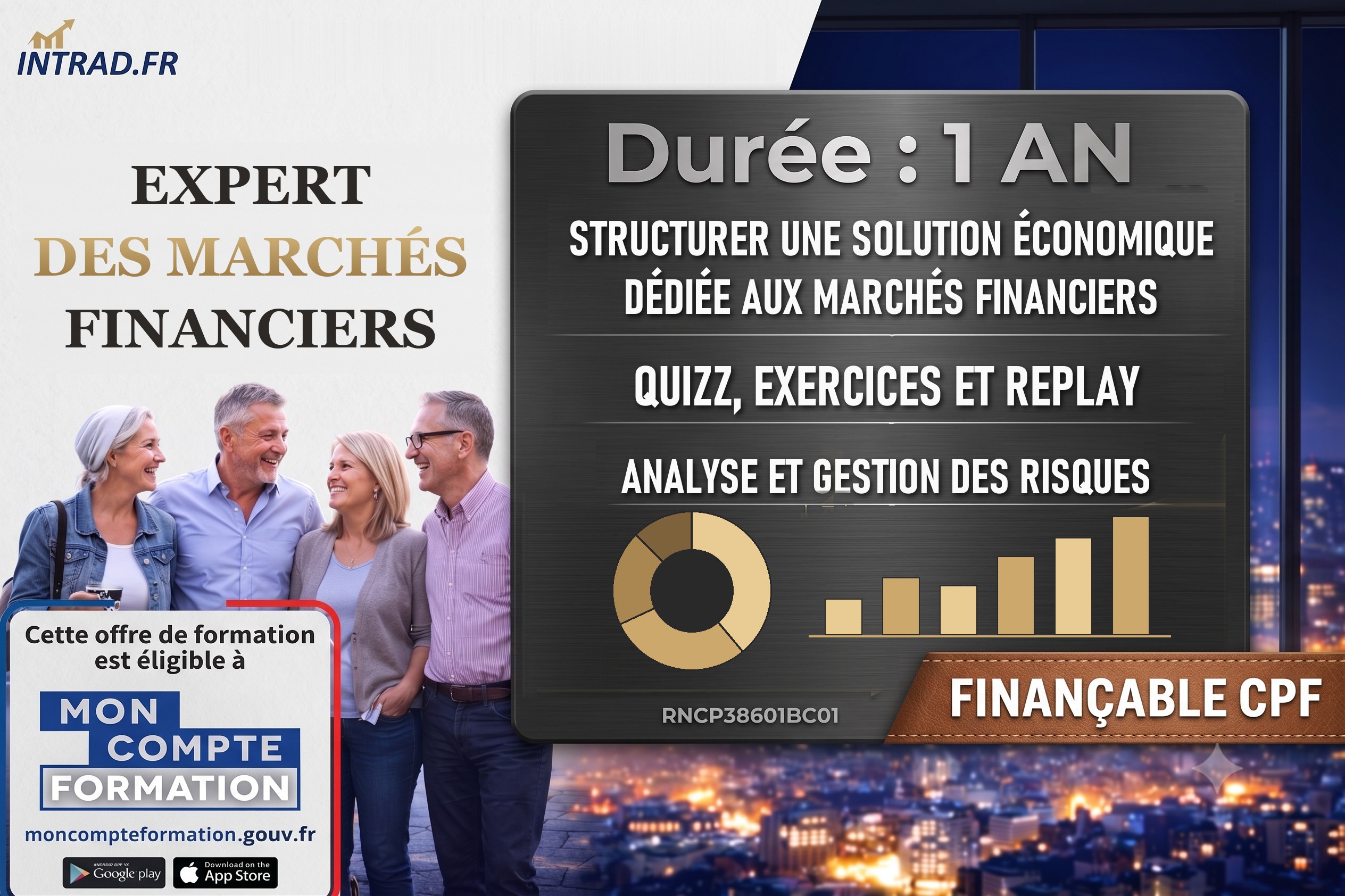 Expert des marchés financiers — bloc RNCP38601BC01, finançable CPF