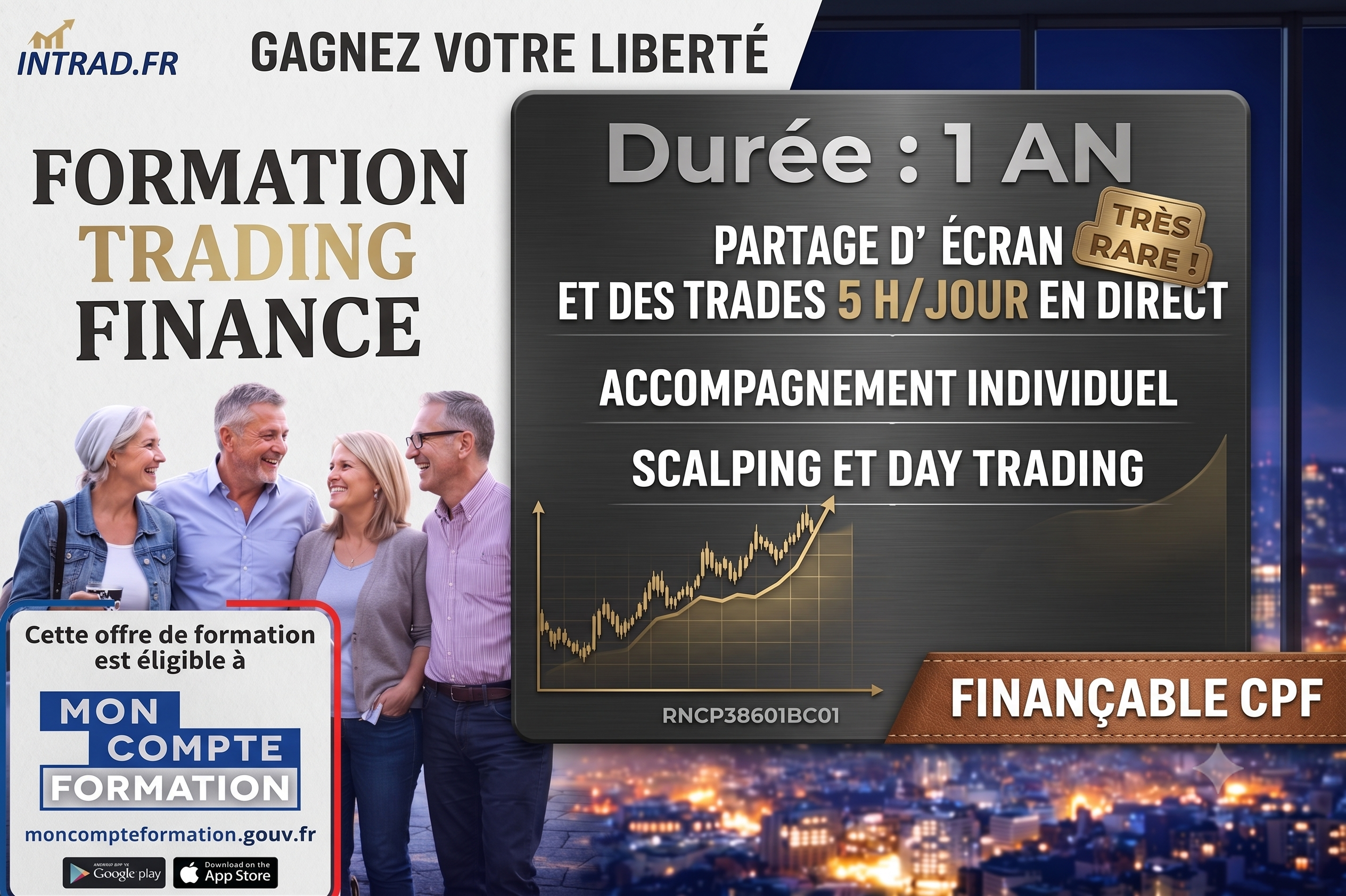 Formation Trading Finance - Gagnez votre liberté