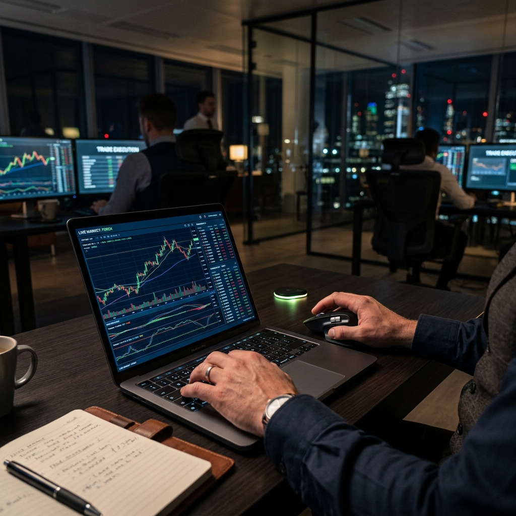 Un trader analysant des graphiques