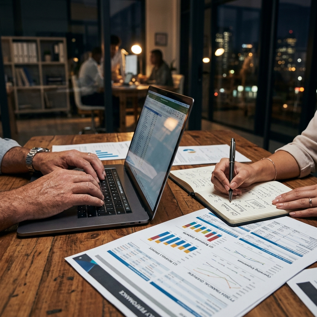 Mains d'un trader sur un clavier